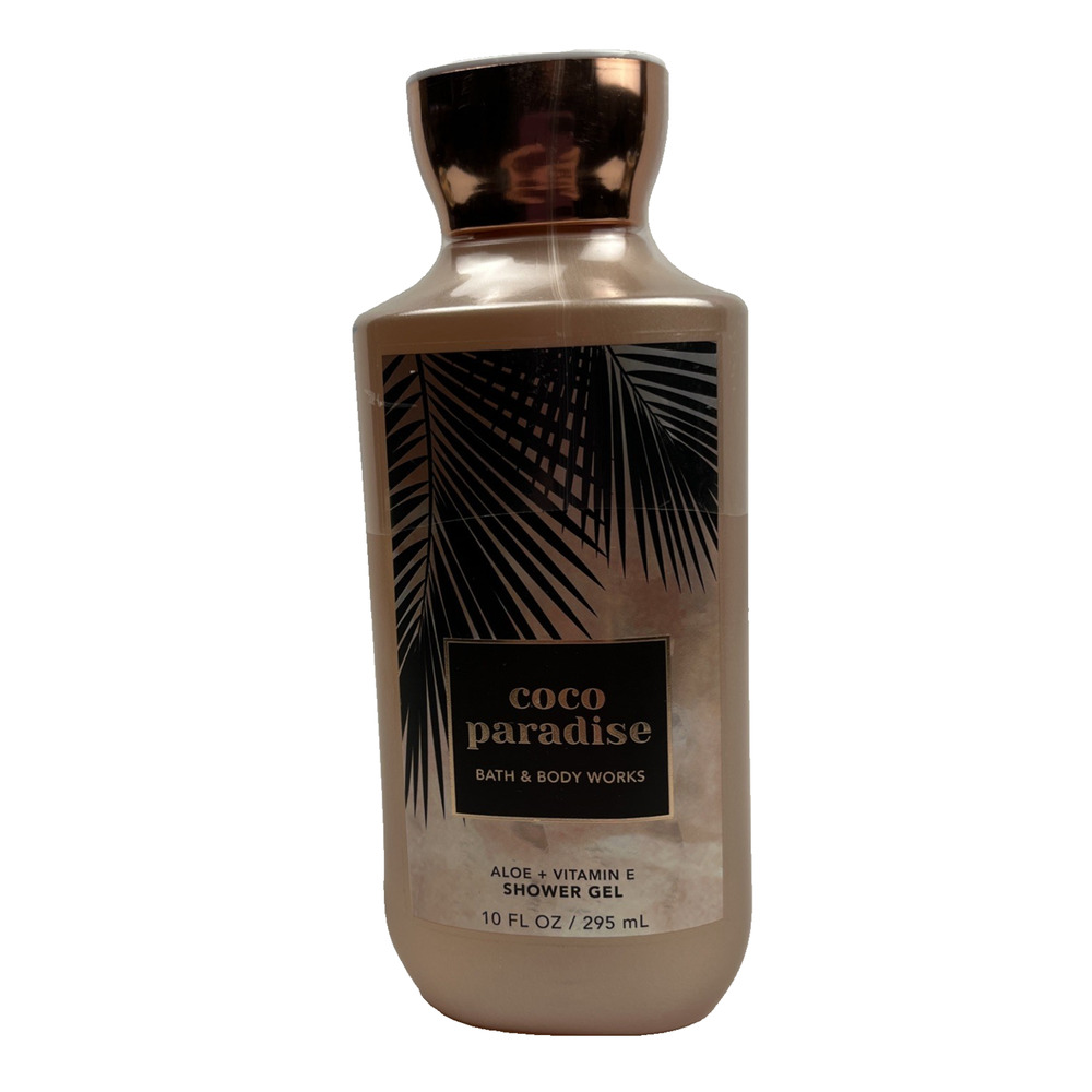 Bath Body Works Shower Gel Coco Paradise Aloe Vitamin E 10 oz Salted Coconut